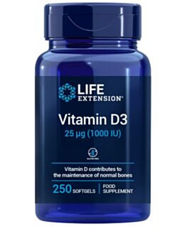 VITAMIN D3, 1000 IU, 250 soft capsules